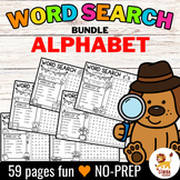 Word Search Puzzle (Alphabet) Beginning Sound Bundle | NO 