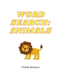Word Search Animals