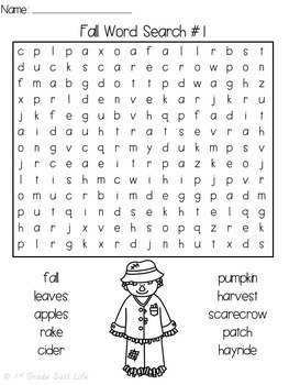 word search bundle by 1st grade salt life teachers pay