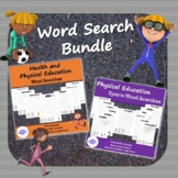 Word Search Bundle! 20 PE, Health, and Sports Vocabulary W