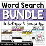 Word Search Bundle: Holidays and seasons
