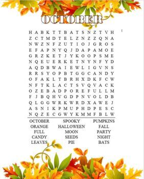 Preview of Word Search Bundle (Oct-Feb)