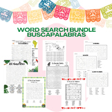 Word Search Bundle Spanish Buscapalabras Levels 1, 2, 3, V