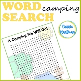 Word Search Camping Activity