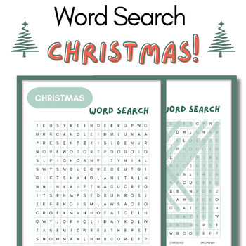 Preview of Word Search Christmas Activity!
