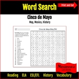 Word Search - Cinco de Mayo (May 5th)