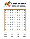 Word Search-Farm Animals