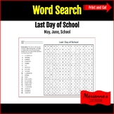 Word Search - Last Day of School