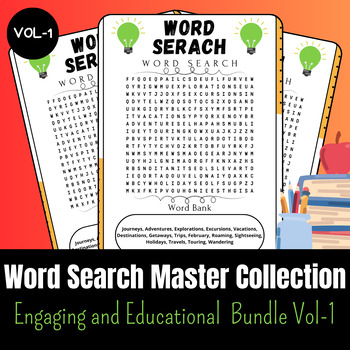 Preview of Word Search Master Collection: Engaging and Educational  Bundle Vol-1