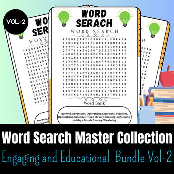 Preview of Word Search Master Collection: Engaging and Educational Bundle Vol-2