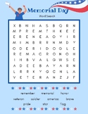Word Search-Memorial Day