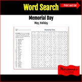 Word Search - Memorial Day