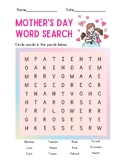 Word Search-Mother's Day