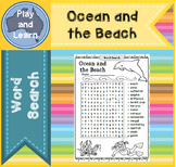 Word Search - Ocean and the Beach