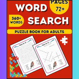 Word Search Puzzle Book For Adults/ Word Search Puzzle Wor