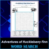 Word Search Puzzle for "Adventures of Huckleberry Finn" by