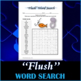 Word Search Puzzle for "Flush" Novel by Carl Hiaasen