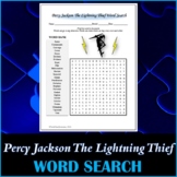 Word Search Puzzle for "Percy Jackson The Lightning Thief"