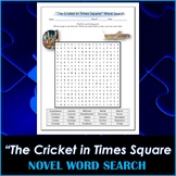 Word Search Puzzle for "The Cricket in Times Square" Novel