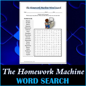 word puzzle homework