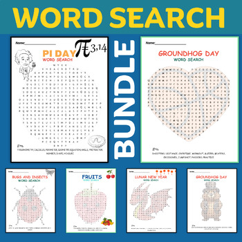 Preview of Word Search Puzzles Bundle
