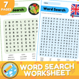 Word Search Puzzles | Fruits, Vegetables, Animals, States 