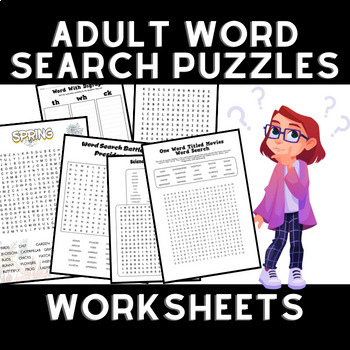 Preview of Word Search Puzzles Worksheets