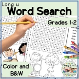 Word Search Puzzles Long u Phonics Worksheets for Grades 1