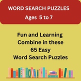 Word Search Puzzles for Kids 5 and Up - 65 Puzzles Downloa