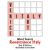 Word Search: Renaissance Italy