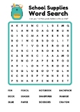 Word Search-School Supplies