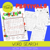 Word Search Set 3 (Festivals) | Game for Kids