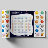 Word Search: Solar System Themed Puzzle Vocabulary Activity