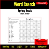 Word Search - Spring Break