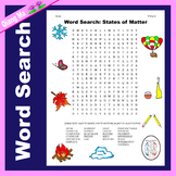 Science Word Search: States of Matter