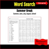 Word Search - Summer Break