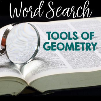 Preview of Word Search TOOLS OF GEOMETRY Geometry Vocabulary Activity
