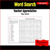 Word Search - Teacher Appreciation