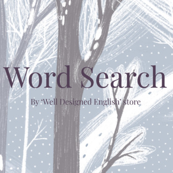 Preview of FREE Word Search Christmas