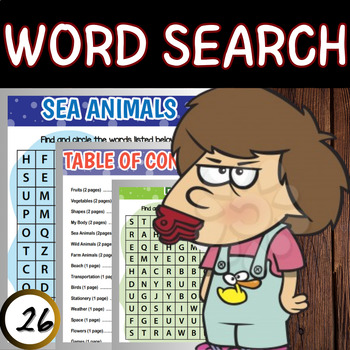 Preview of Word Search Wonderland: Engaging and Educational Word Search Workbook