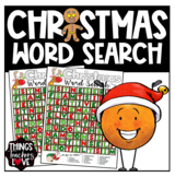 Christmas Word Search, Word Find, Word Hunt, Games and Act