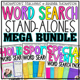 Word Search Worksheets | Early Finishers | Animals, Habita