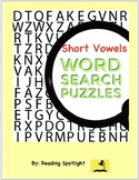 Short Vowel Word Search Puzzles