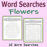 Word Searches - Flowers