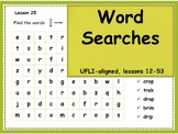 ELA, Phonics Center, Word Searches, UFLI aligned, lessons 12-53