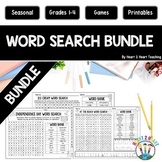 Word Search Puzzles Bundle Social Studies Science & Holida