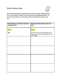 Word/ Sentence Diary Assessment Information: For Parents t