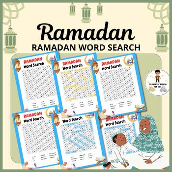 Word Serach Ramadan by The creative designs for kids | TPT