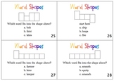 Word Shape Task Cards