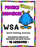 Word Solving Actions WSA 2nd Gr. Phonics Lessons & Activities